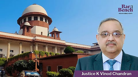 Justice K Vinod Chandran with Supreme Court
