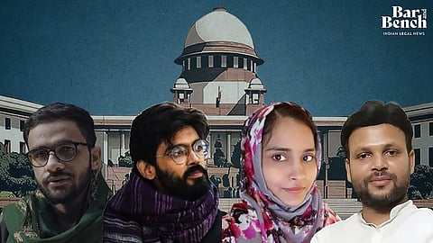Umar Khalid, Sharjeel Imam, Gulfisha Fatima, and Meeran Haider and Supreme Court
