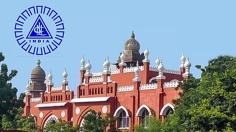 Madras HC with the logo of Neyveli Lignite Corporation (NLC)
