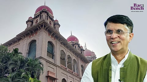 Pawan Khera with Telangana High Court
