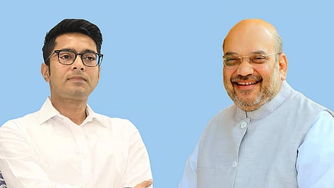 MP Abhishek Banerjee and Amit Shah
