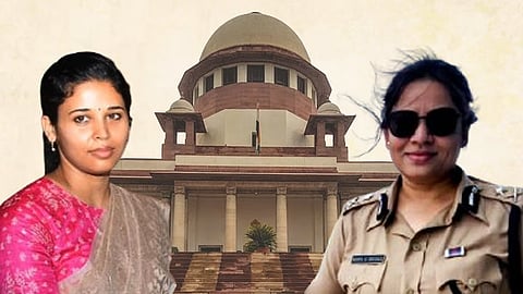 Rohini Sindhuri IAS (L), D Roopa Moudgil IPS (R)
