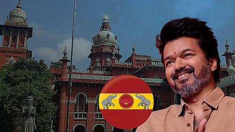 Madras High Court, TVK flag and Actor Vijay
