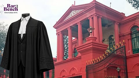 Karnataka High Court and Lawyers' black gowns
