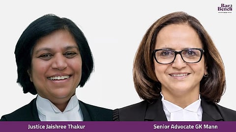 Justice Jaishree Thakur, Senior Advocate GK Mann

