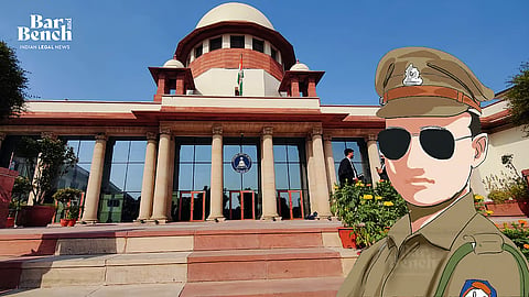 Police Officer with Supreme Court
