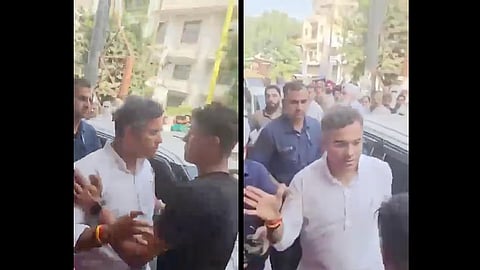 Parvesh Verma slaps AAP worker

