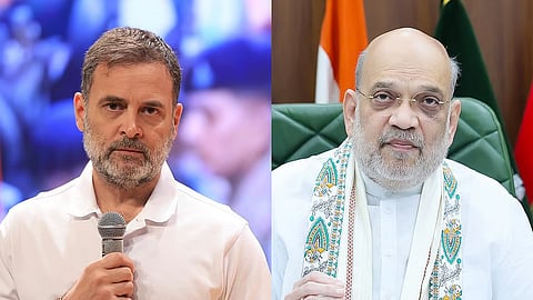Rahul Gandhi and Amit Shah
