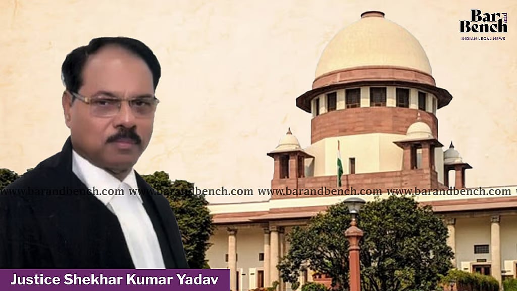 I was not at fault, facts were distorted: Justice Shekhar Kumar Yadav ...