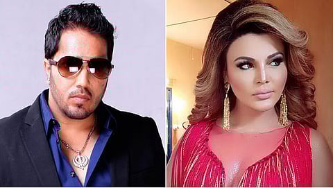 Mika Singh and Rakhi Sawant
