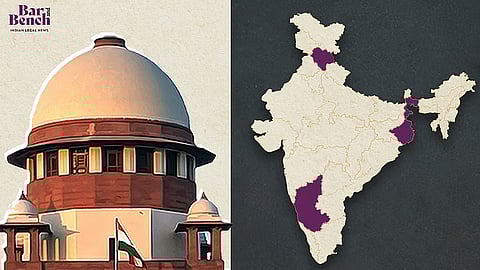 India map and Supreme Court
