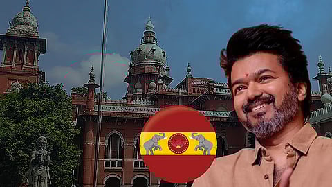 Madras High Court, TVK flag and Actor Vijay
