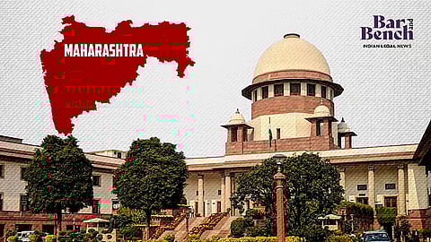 Supreme Court with Maharashtra Map
