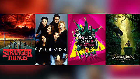 Stranger Things, Friends, Squid Game and The Jungle Book
