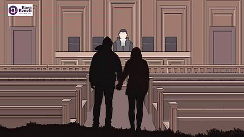 Couple in Courtroom