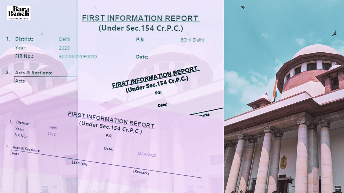 When can a second FIR be registered? Supreme Court answers