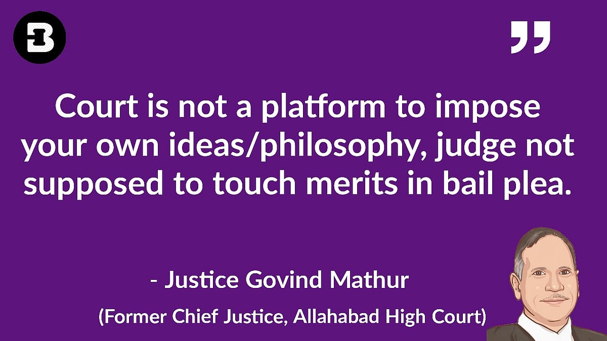 Govind Mathur Court is not a platform to impose your own ideas/philosophy: Justice ...