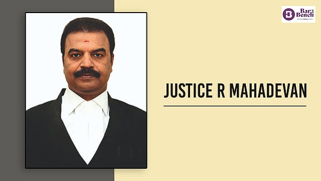 Justice R Devdas Justice R Mahadevan appointed Acting Chief Justice of Madras High Court