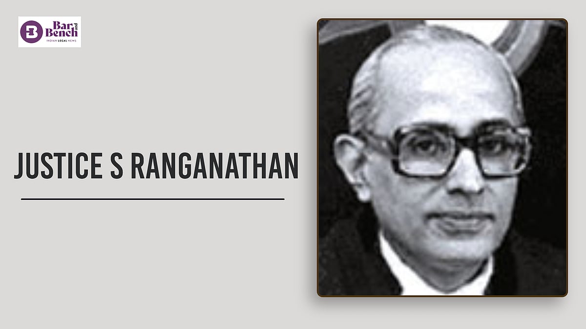 A gentleman judge: Tribute to Justice S Ranganathan