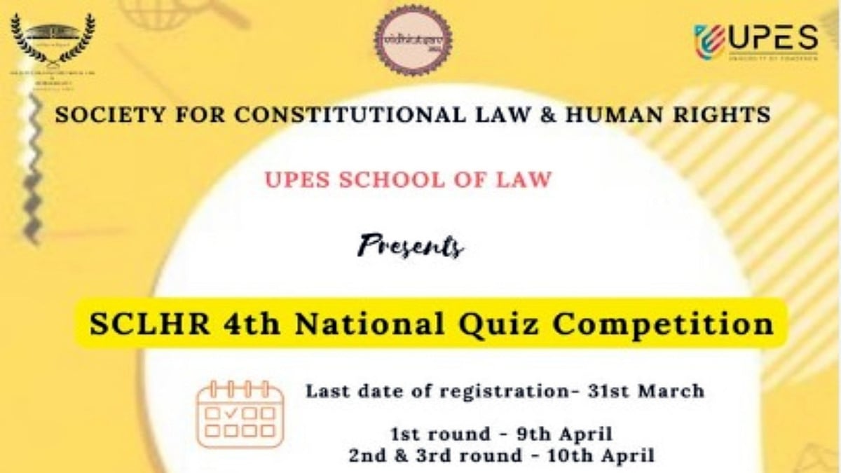4th National UPES-SoL Constitutional Law Quiz Competition