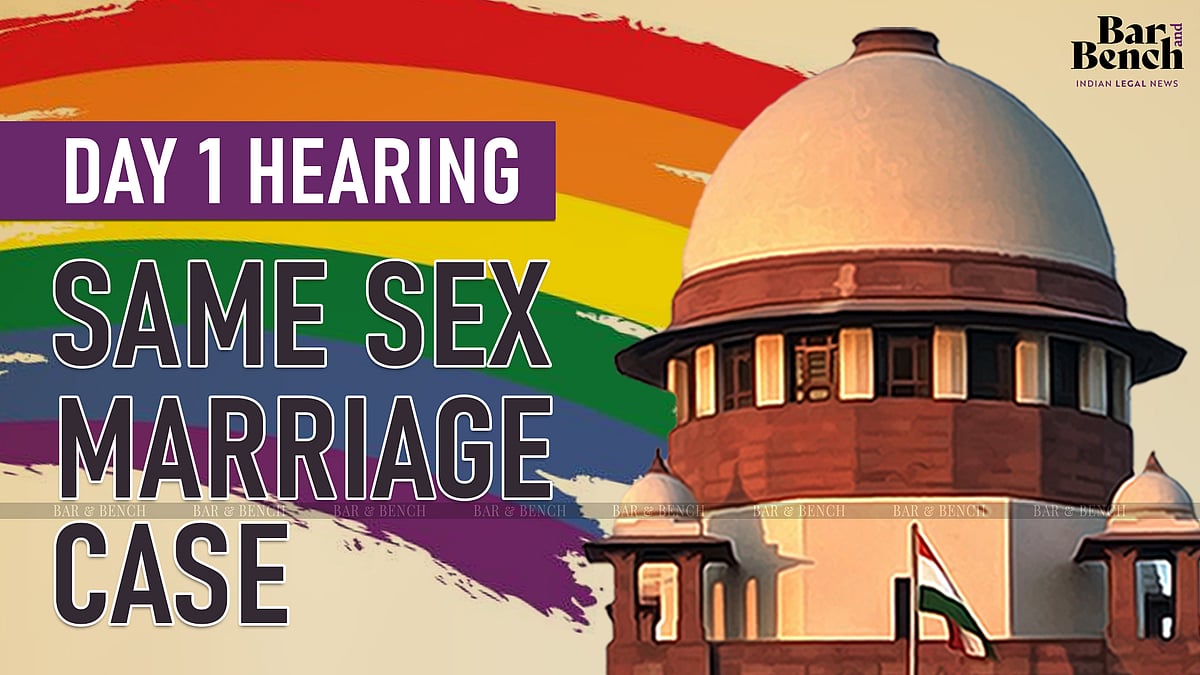 Samesex marriage hearing DAY 1 Notions of man, woman, genitals do not