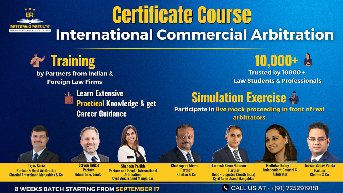 Learn International Commercial Arbitration Law Practice from the