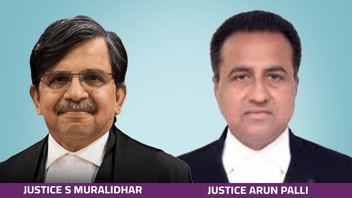 Justices S Muralidhar, Arun Palli, Senior Advocates Sidharth Luthra ...