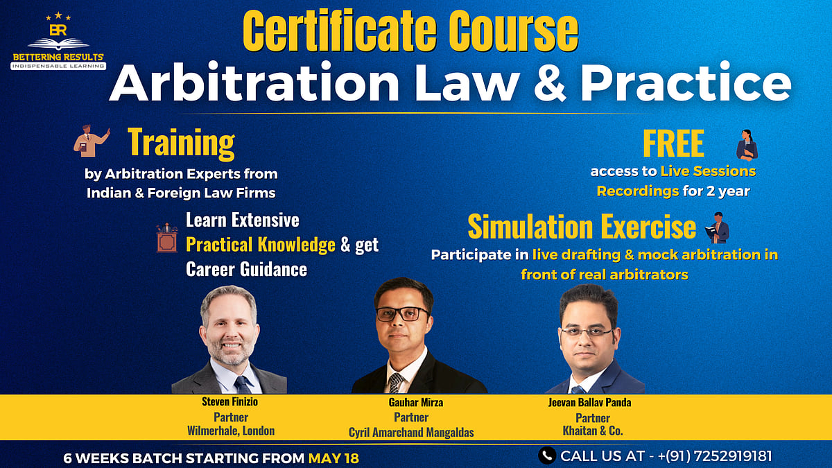 Arbitration law and practice course by Tier-1 Law Firm Partners and ...