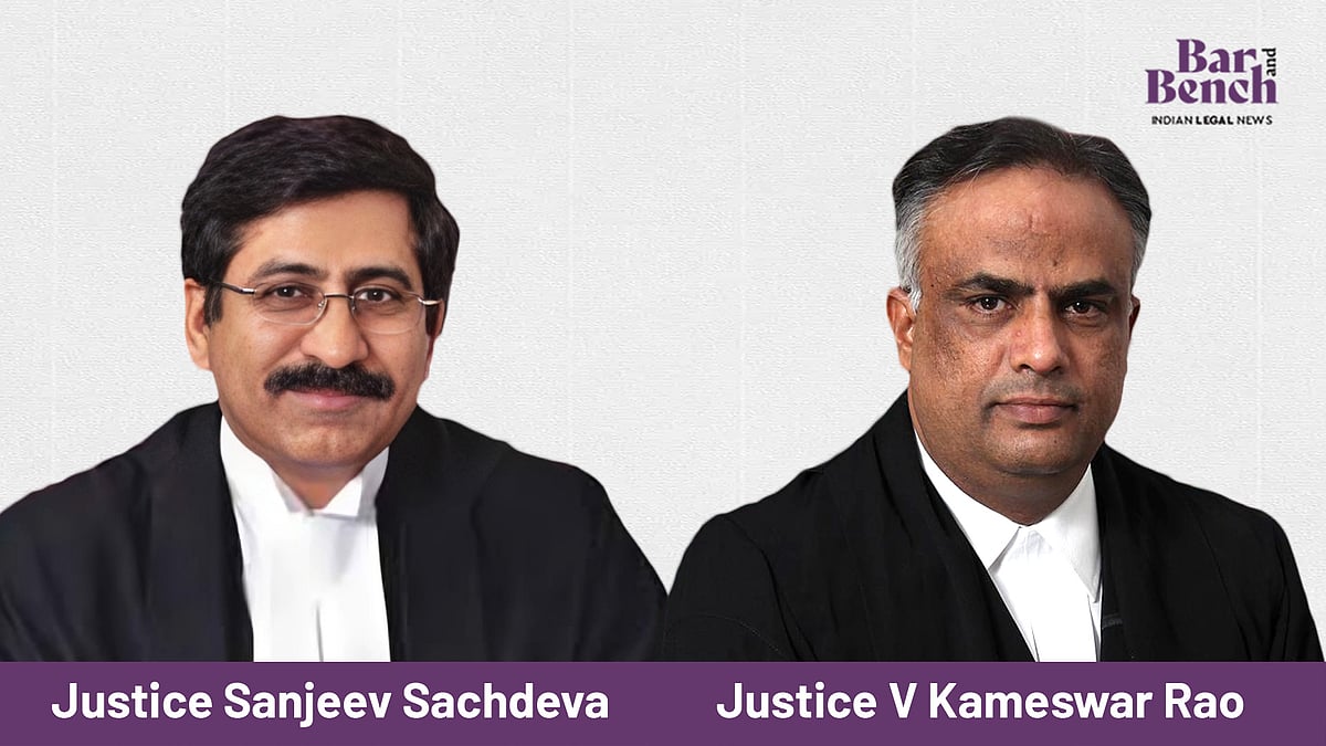 Justices Sanjeev Sachdeva and V Kameswar Rao bid farewell to Delhi High ...