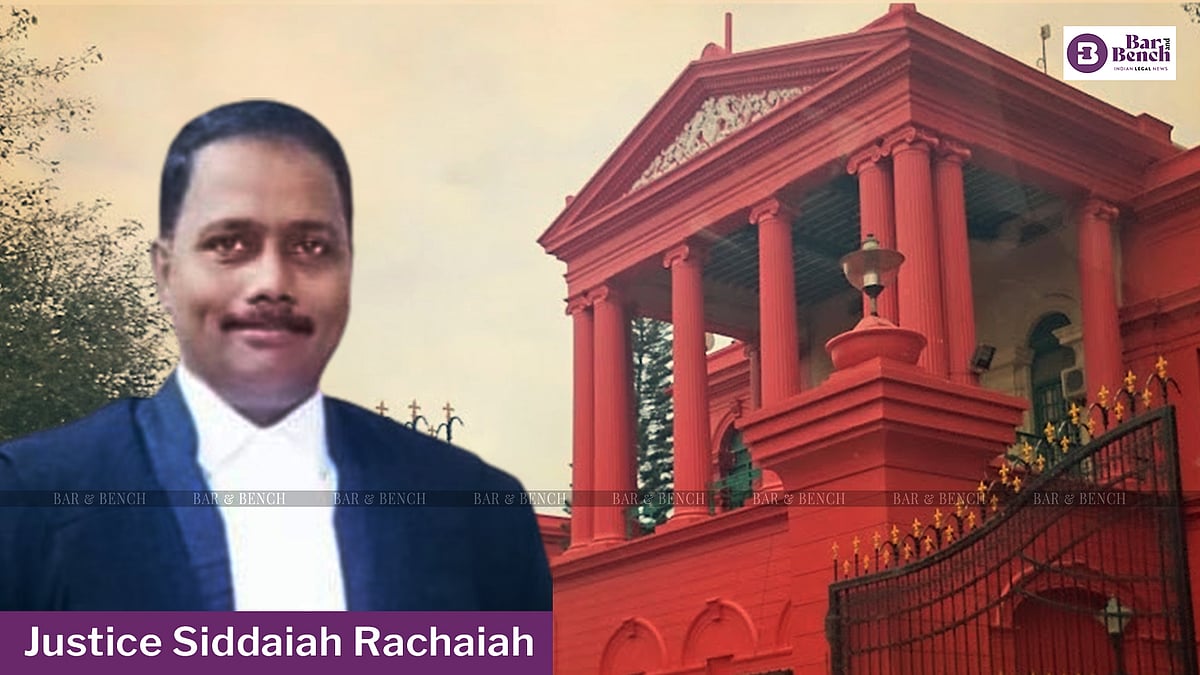 Justice Siddaiah Rachaiah made permanent judge of Karnataka High Court