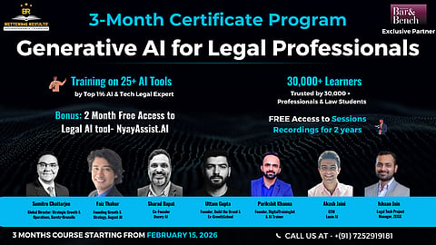 Certificate Program on Generative AI for Legal Professionals: Enroll Now!