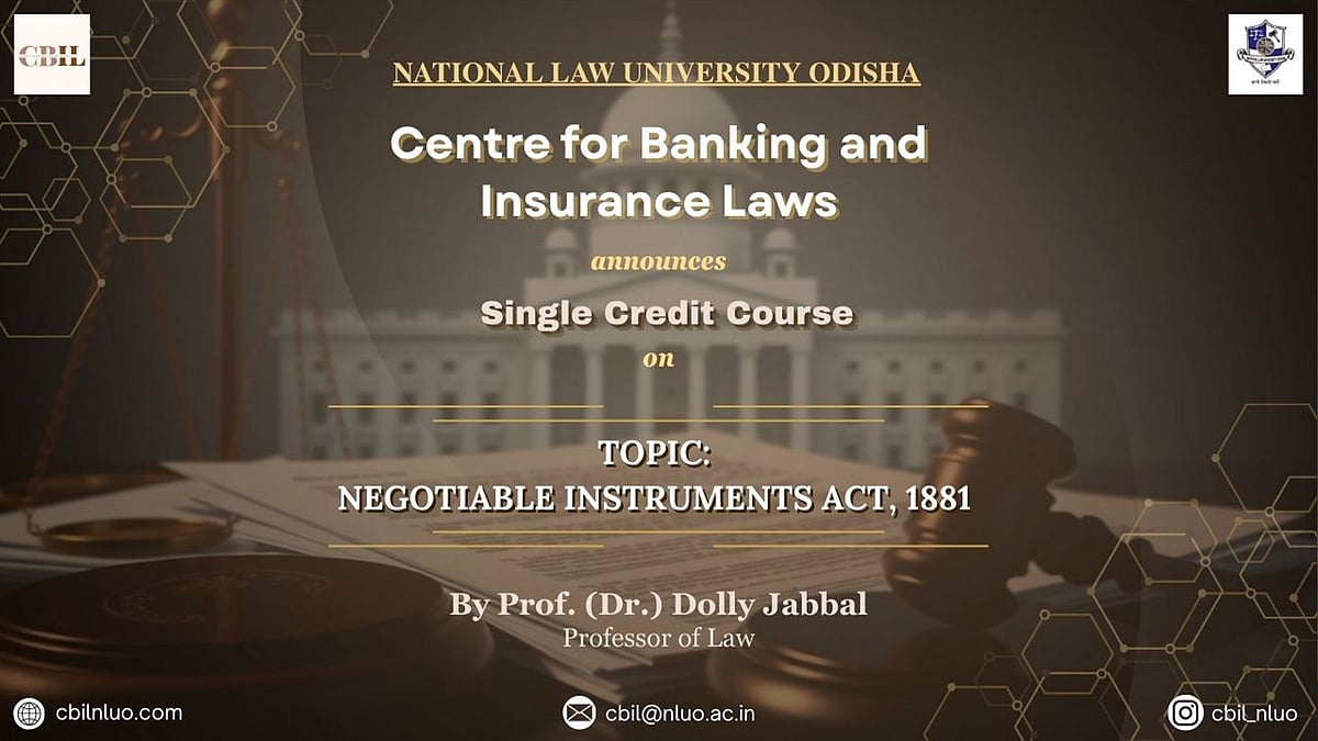 NLUO announces single credit course on NI act