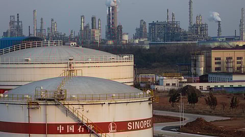 China, refinery, crude oil, storage, Sinopec