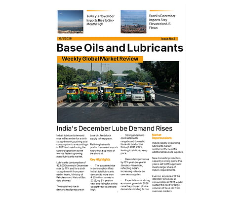 Base Oils and Lubricants, Weekly Review, 16 Jan 2026