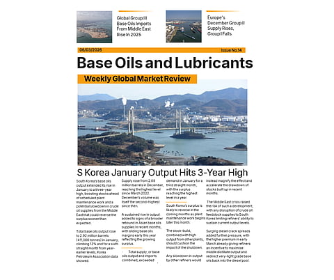 Front cover of Base Oils and Lubricants: Weekly Global Market Review - 6 Mar '26