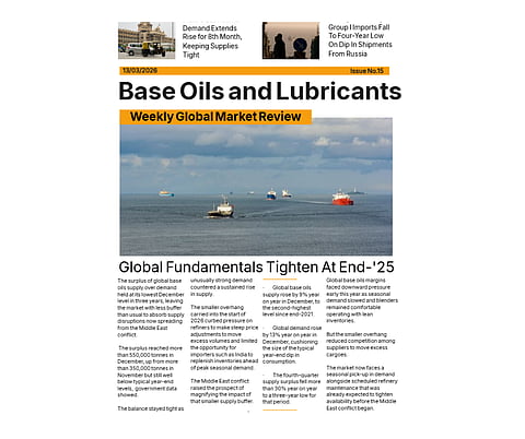 Picture of front cover of Base OIls and Lubricants: Weekly Global Market Review - 13 Mar '26