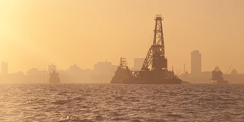 Photo of Mumbai skyline at sunset