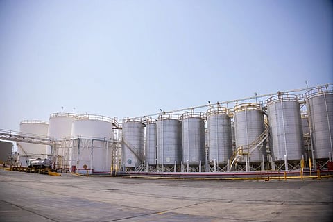 Photo showing Petrolube blending plant