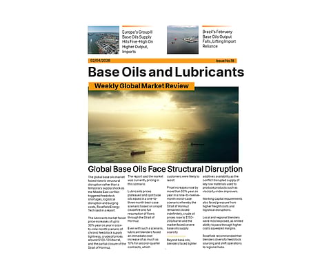 Front cover of Base Oils and Lubricants: Weekly Global Market Review - 2 April '26