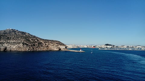 Photo of entrance to Cartagena port