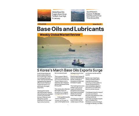 Front cover of Base Oils and Lubricants: Weekly Global Market Review - 17 April '26