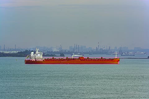 Photo of vessel off Singapore