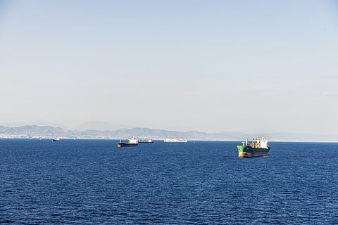 Photo showing vessels in Mediterranean Sea