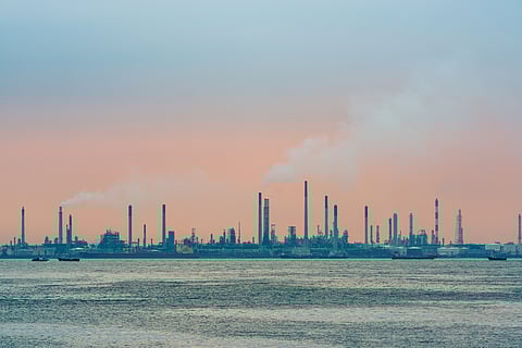 Photo of refinery on Bukom Island