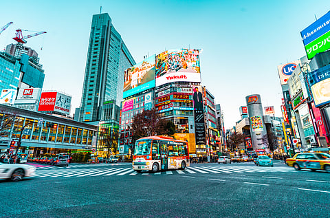 Photo of traffic in Tokyo, Japan