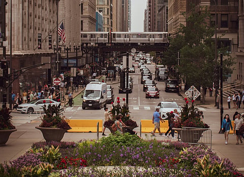Photo of traffic in Chicago