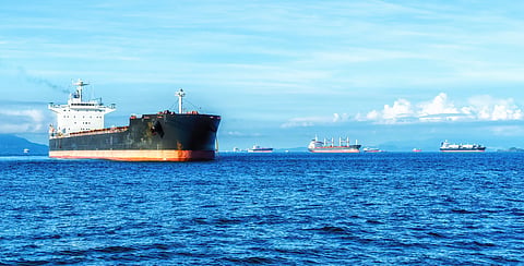 Photo of vessels near Panama Canal