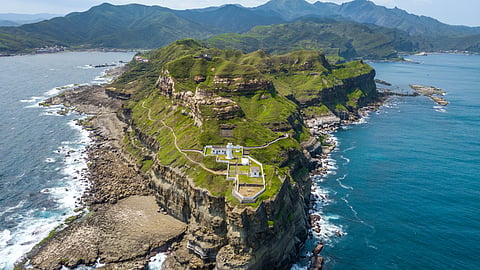 Photo of lighthouse on Taiwan coastline 