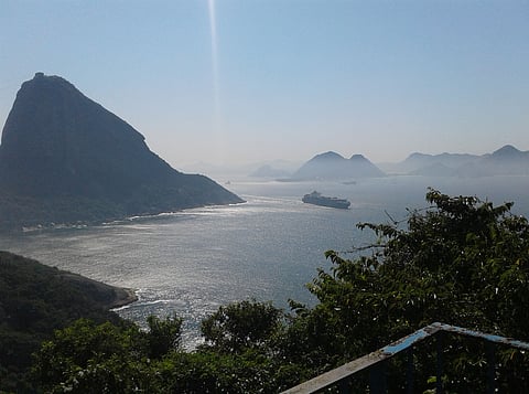 Photo of vessel in waters off Rio de Janeiro