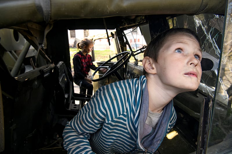 Children of war-torn Ukraine